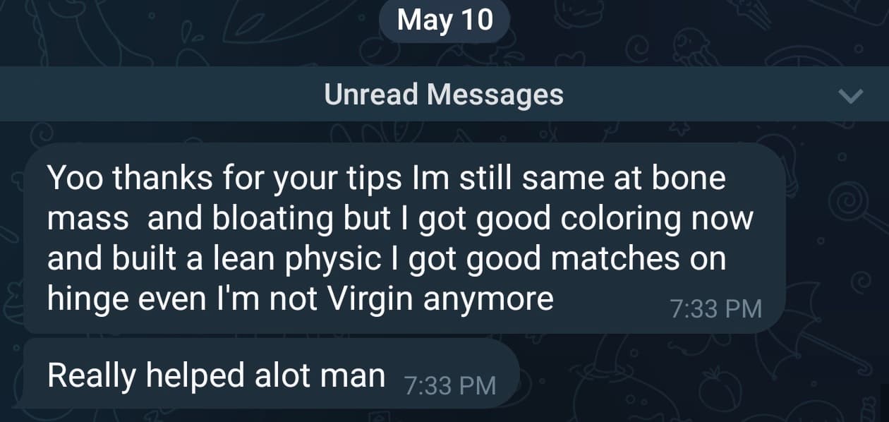 Client chat screenshot