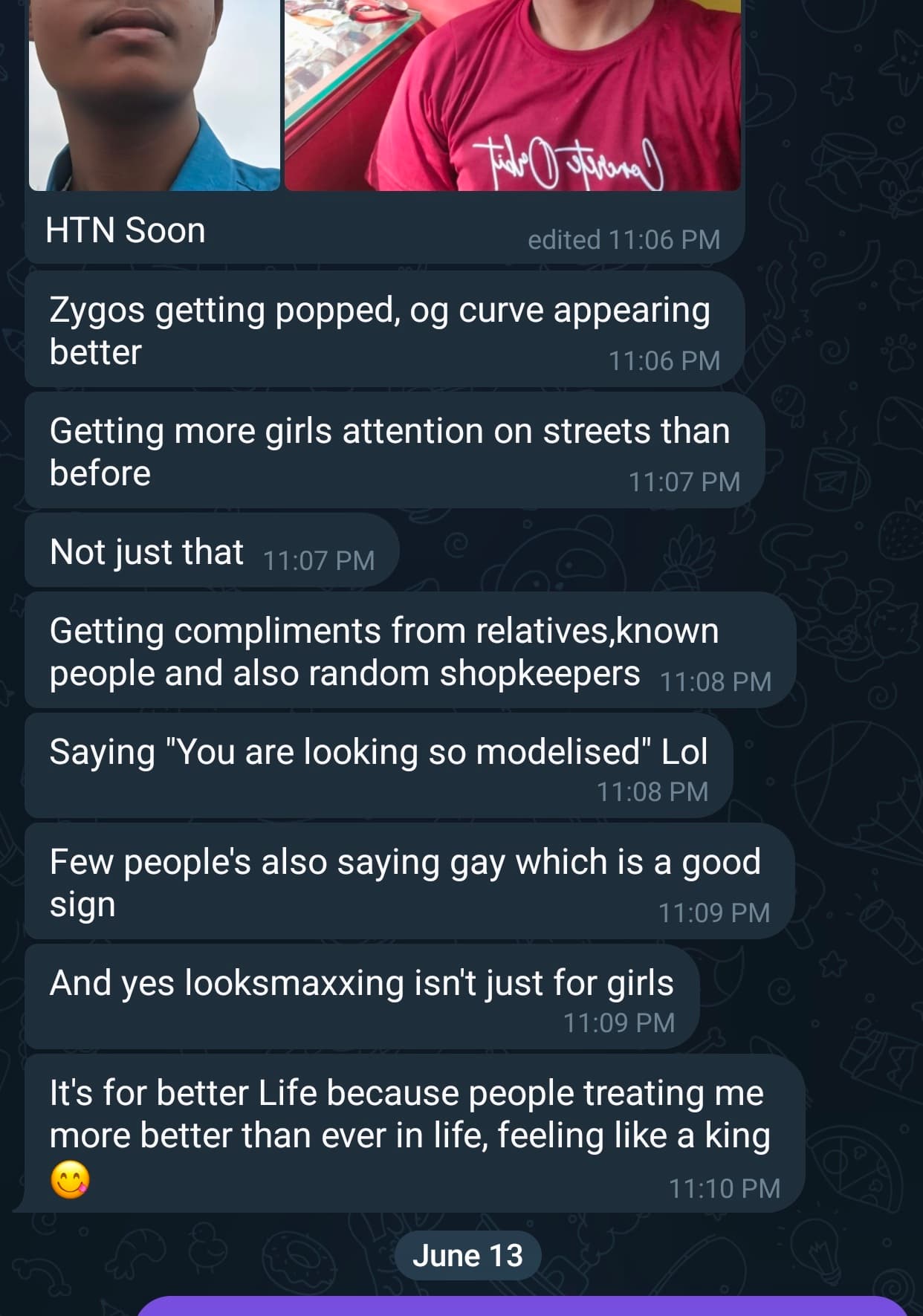 Client chat screenshot