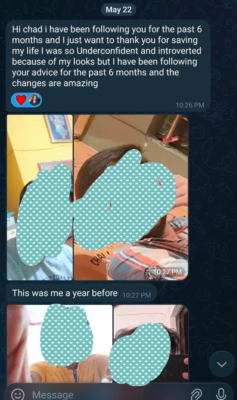 Client chat screenshot